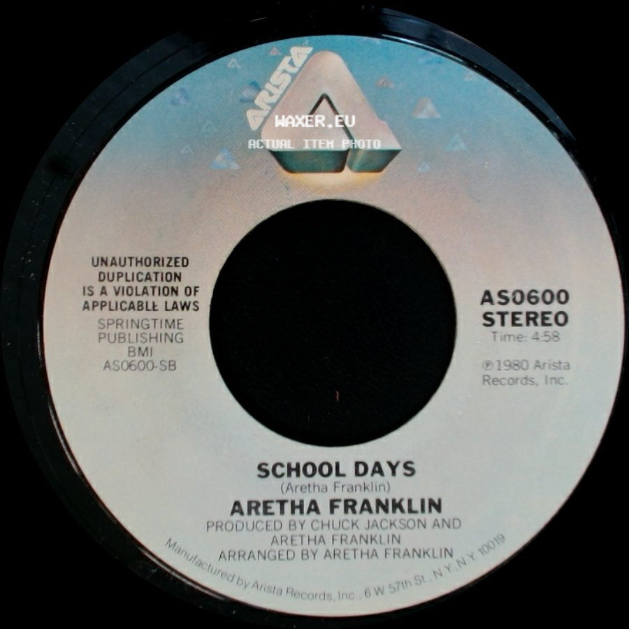 Aretha Franklin - School Days / Come To Me side A