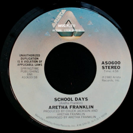 Aretha Franklin - School Days / Come To Me side A