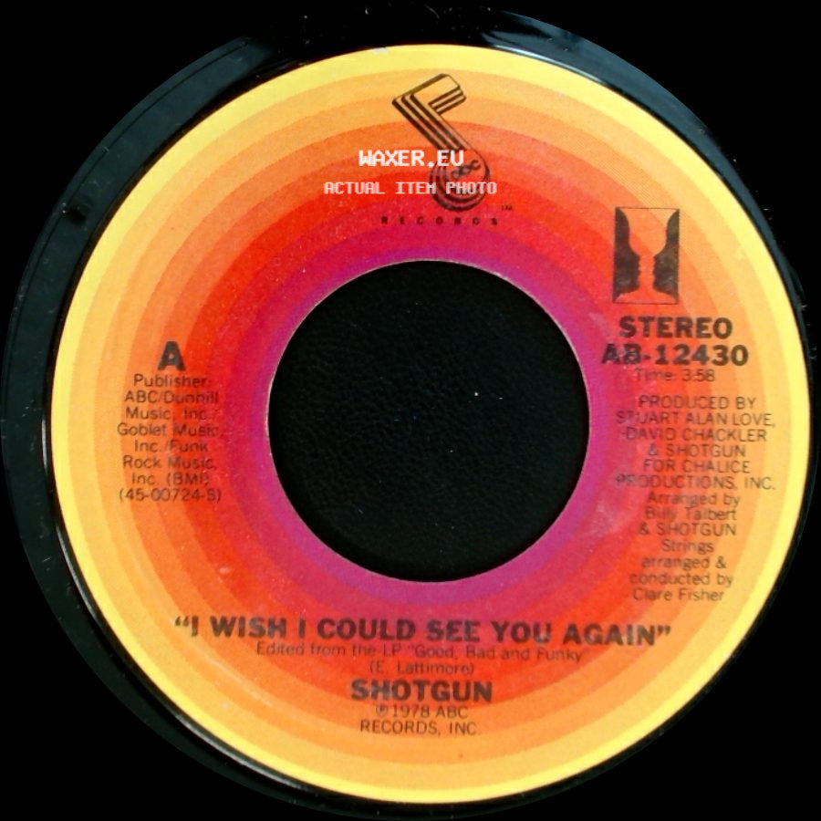 Shotgun - Sister Love / I Wish I Could See You Again side B