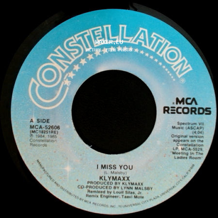 Klymaxx - I Miss You / Video Kid side A