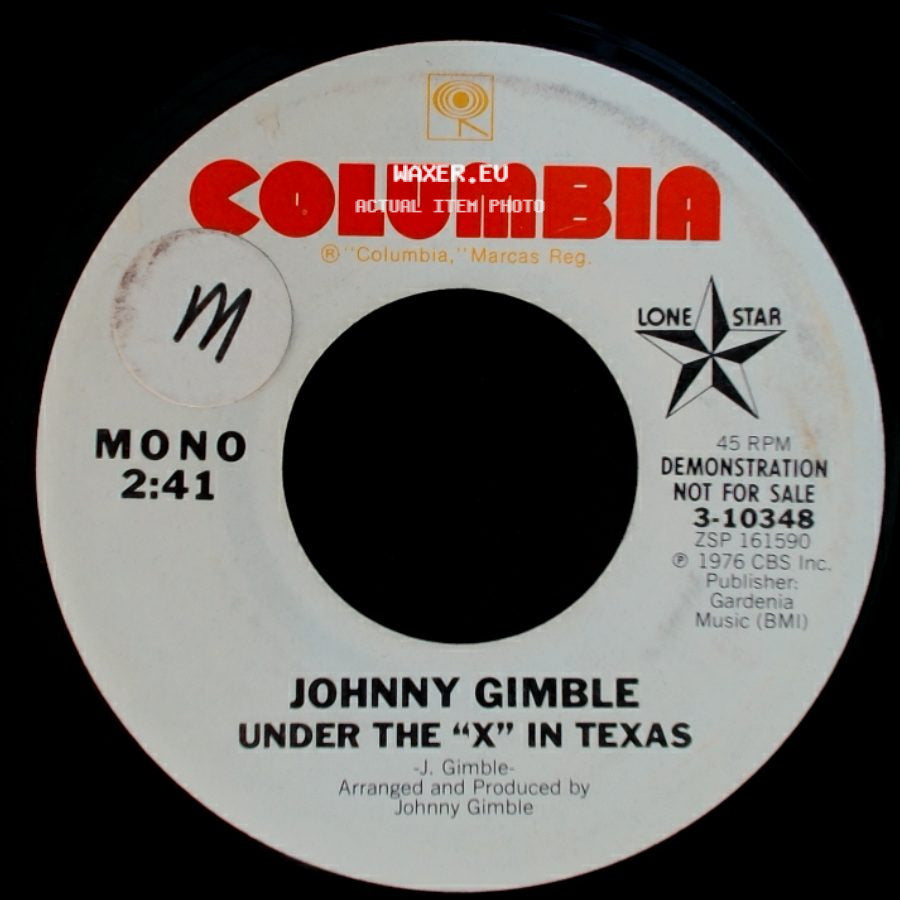 Johnny Gimble - Under The "X" In Texas / Under The "X" In Texas side B
