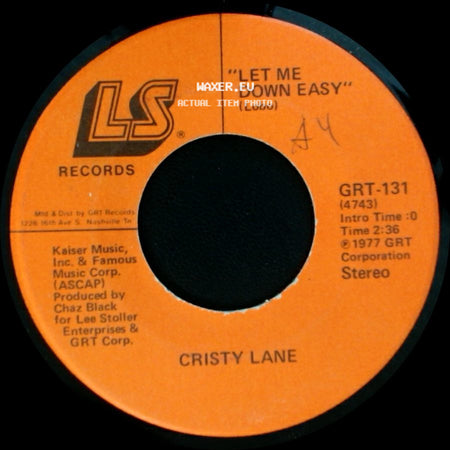 Cristy Lane - "This Is The First Time (I've Seen The Last Time On Your Face)" / Let Me Down Easy side B