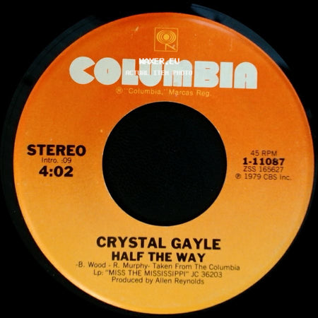 Crystal Gayle - Half The Way / Room For One More side A