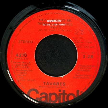 Tavares - Heaven Must Be Missing An Angel (Part 2) / Heaven Must Be Missing An Angel (Part 1) side B