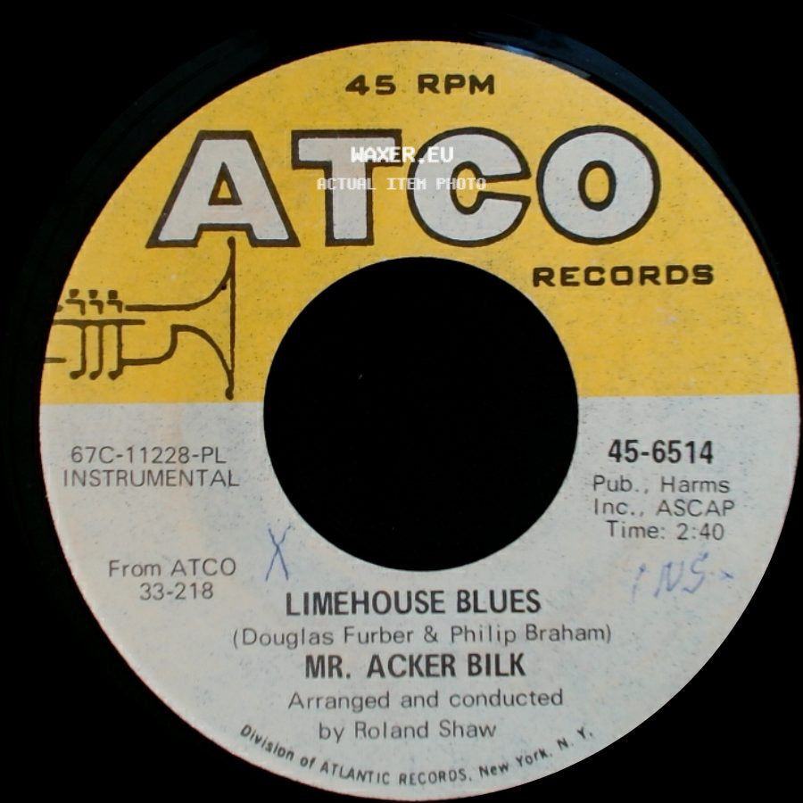 Mr. Acker Bilk - Limehouse Blues / Wot Cher (Knocked'em In The Old Kent Road) side A