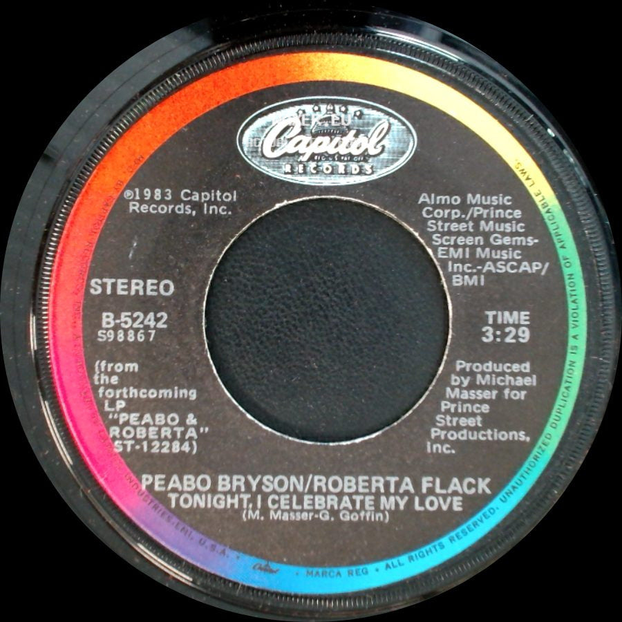 Peabo Bryson/Roberta Flack - Tonight, I Celebrate My Love / Born To Love side A