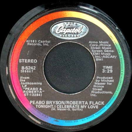 Peabo Bryson/Roberta Flack - Tonight, I Celebrate My Love / Born To Love side A