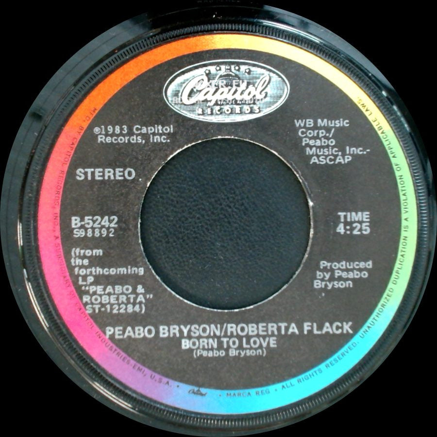Peabo Bryson/Roberta Flack - Tonight, I Celebrate My Love / Born To Love side B