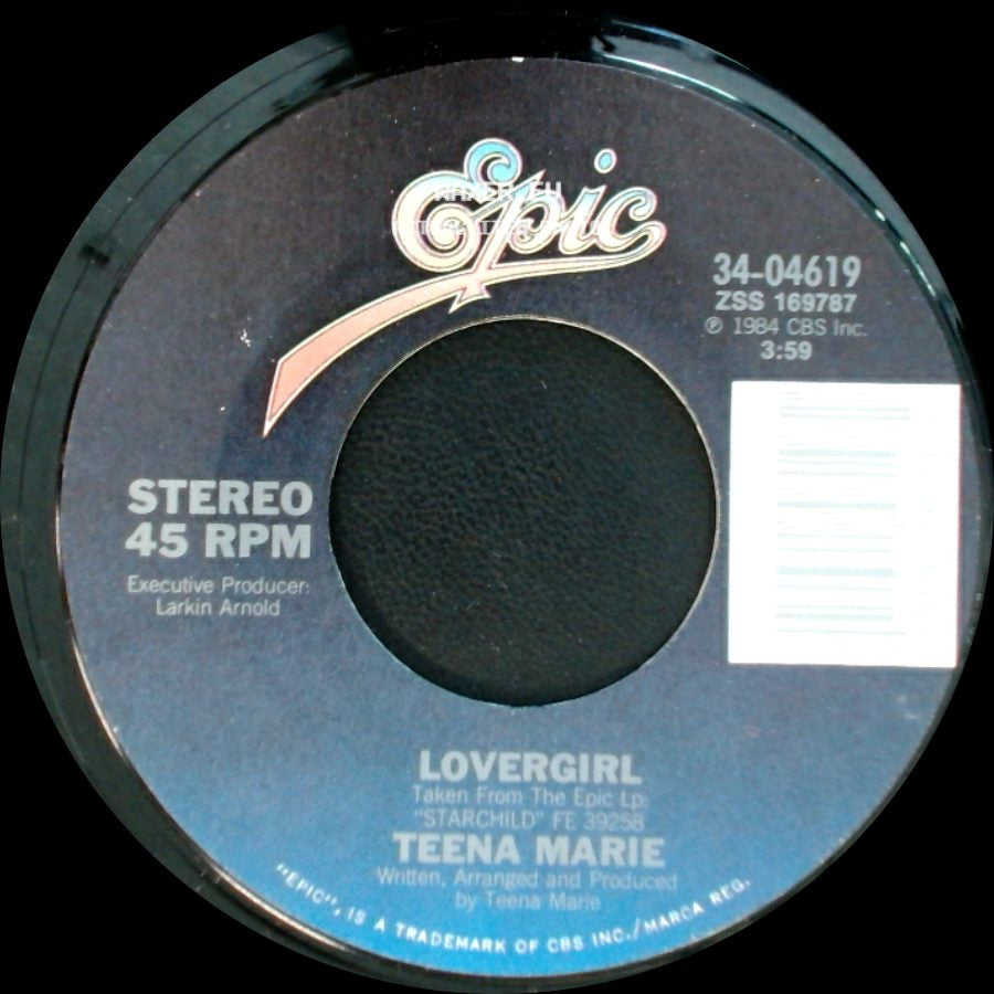 Teena Marie - Lovergirl (Instrumental) / Lovergirl side B