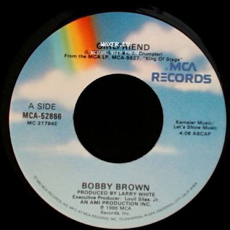 Bobby Brown - Girlfriend / Girlfriend (Sing-A-Long Version) side A