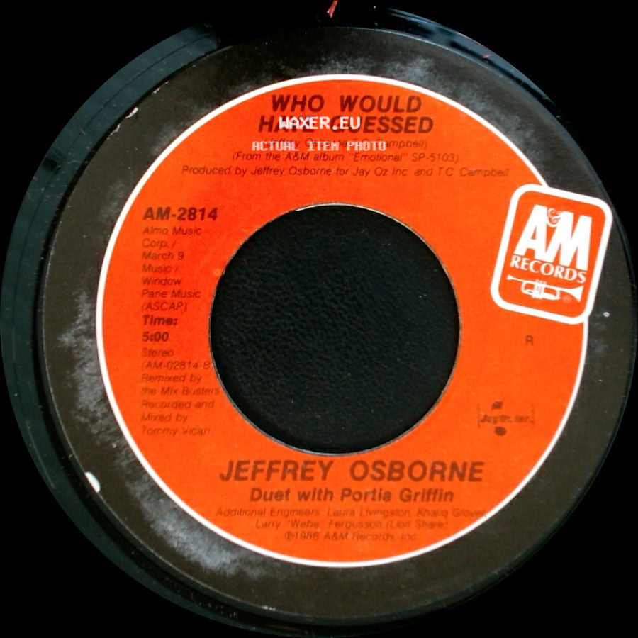Jeffrey Osborne - Who Would Have Guessed / You Should Be Mine (The Woo Woo Song) side A