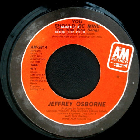 Jeffrey Osborne - Who Would Have Guessed / You Should Be Mine (The Woo Woo Song) side B