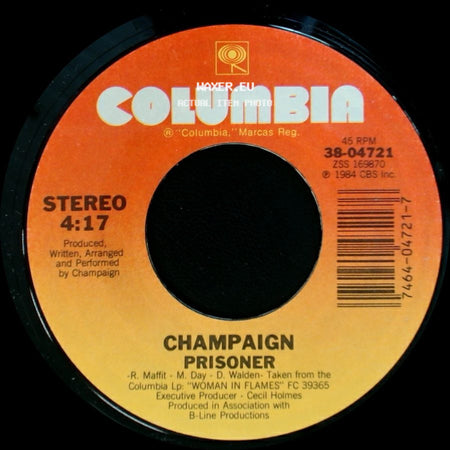 Champaign - This Time / Prisoner side B