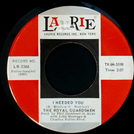 The Royal Guardsmen - I Needed You / Snoopy Vs. The Red Baron side A