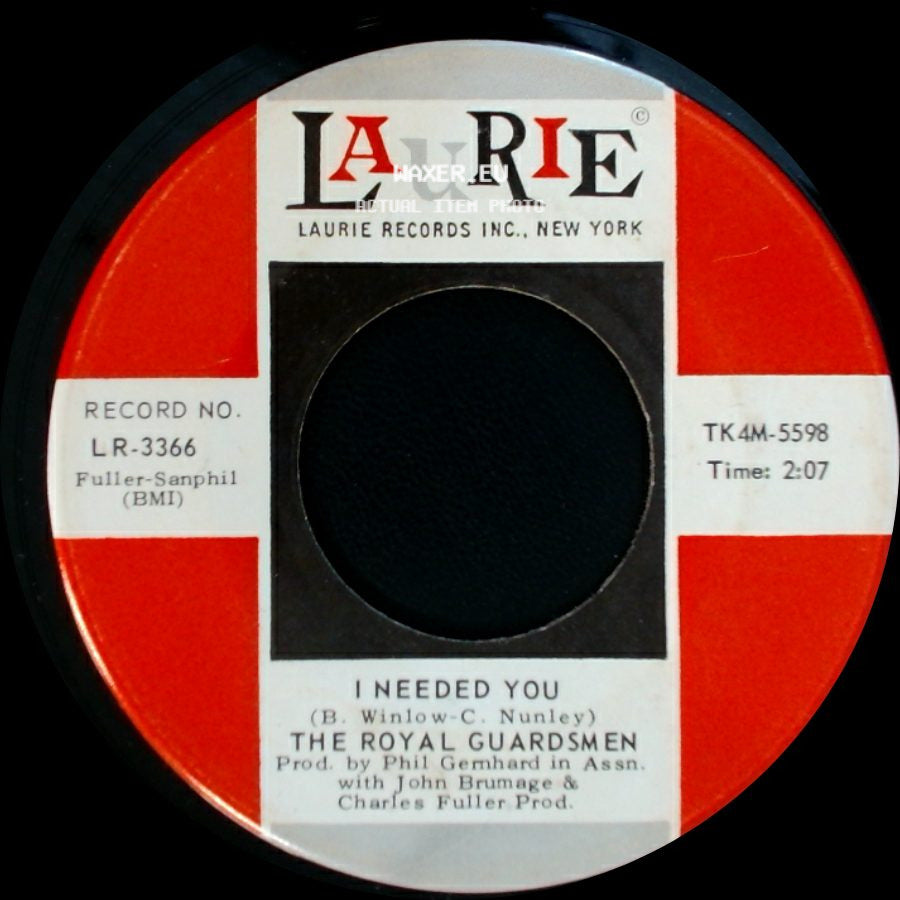 The Royal Guardsmen - I Needed You / Snoopy Vs. The Red Baron side A