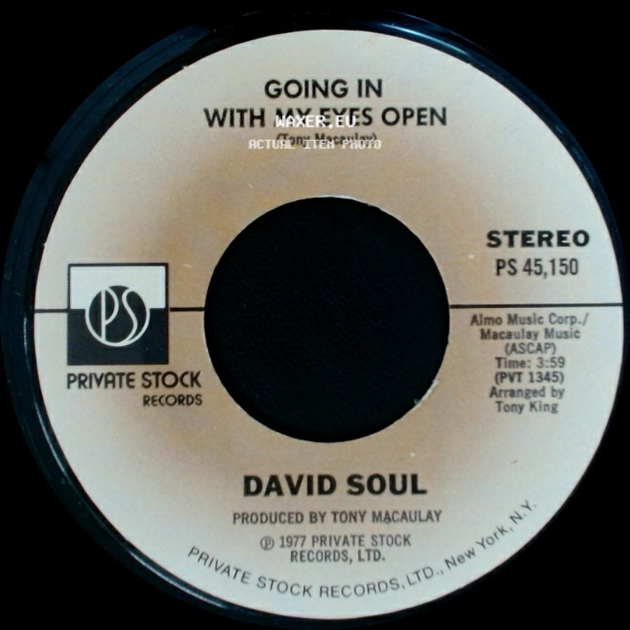 David Soul - Topanga / Going In With My Eyes Open side B