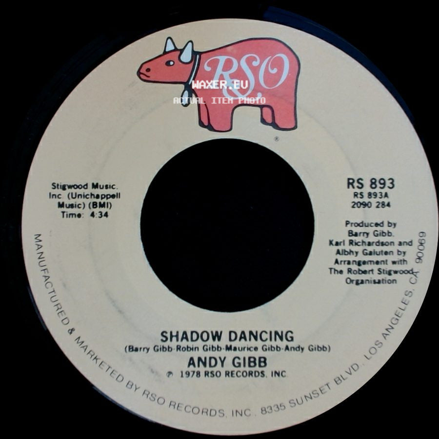 Andy Gibb - Let It Be Me / Shadow Dancing side B