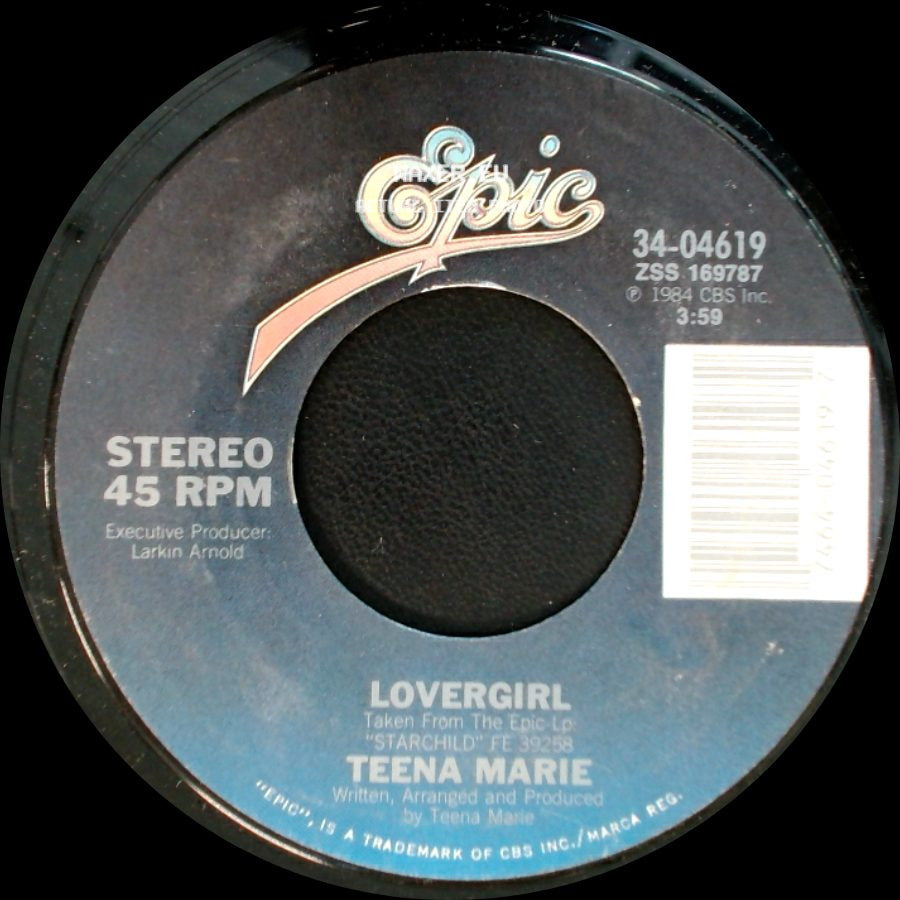 Teena Marie - Lovergirl / Lovergirl (Instrumental) side A