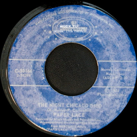 Paper Lace - The Night Chicago Died / Billy Don't Be A Hero side A