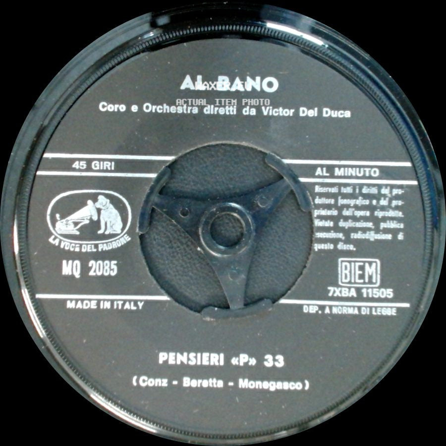 Al Bano - Pensieri «P» 33 / Nel Sole side A