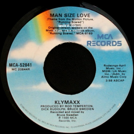 Klymaxx - Man Size Love / Man Size Love (Remixed Edit) side A