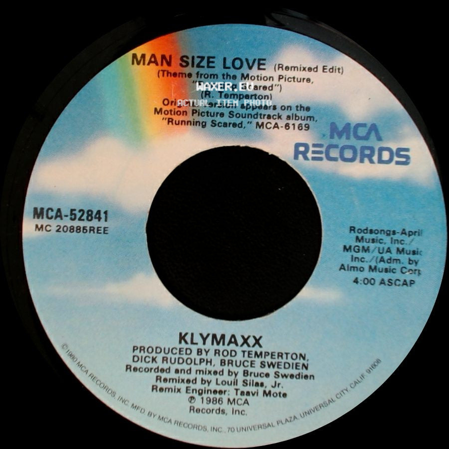 Klymaxx - Man Size Love / Man Size Love (Remixed Edit) side B