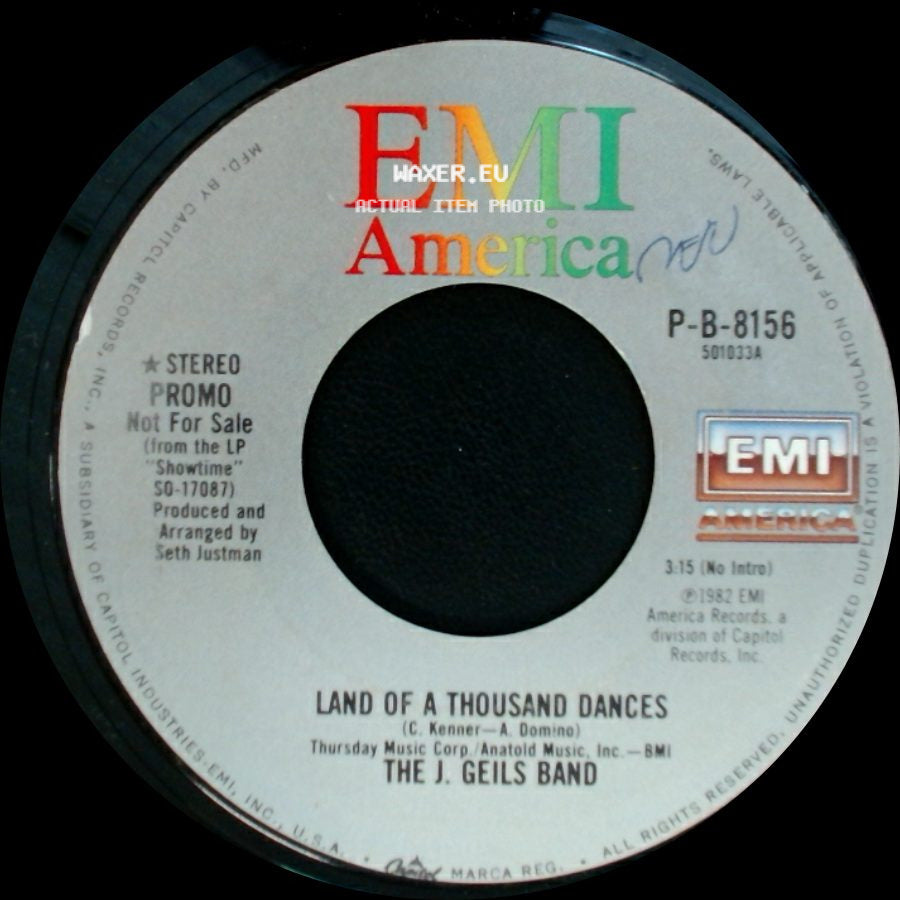 The J. Geils Band - Land Of A Thousand Dances / Land Of A Thousand Dances side A