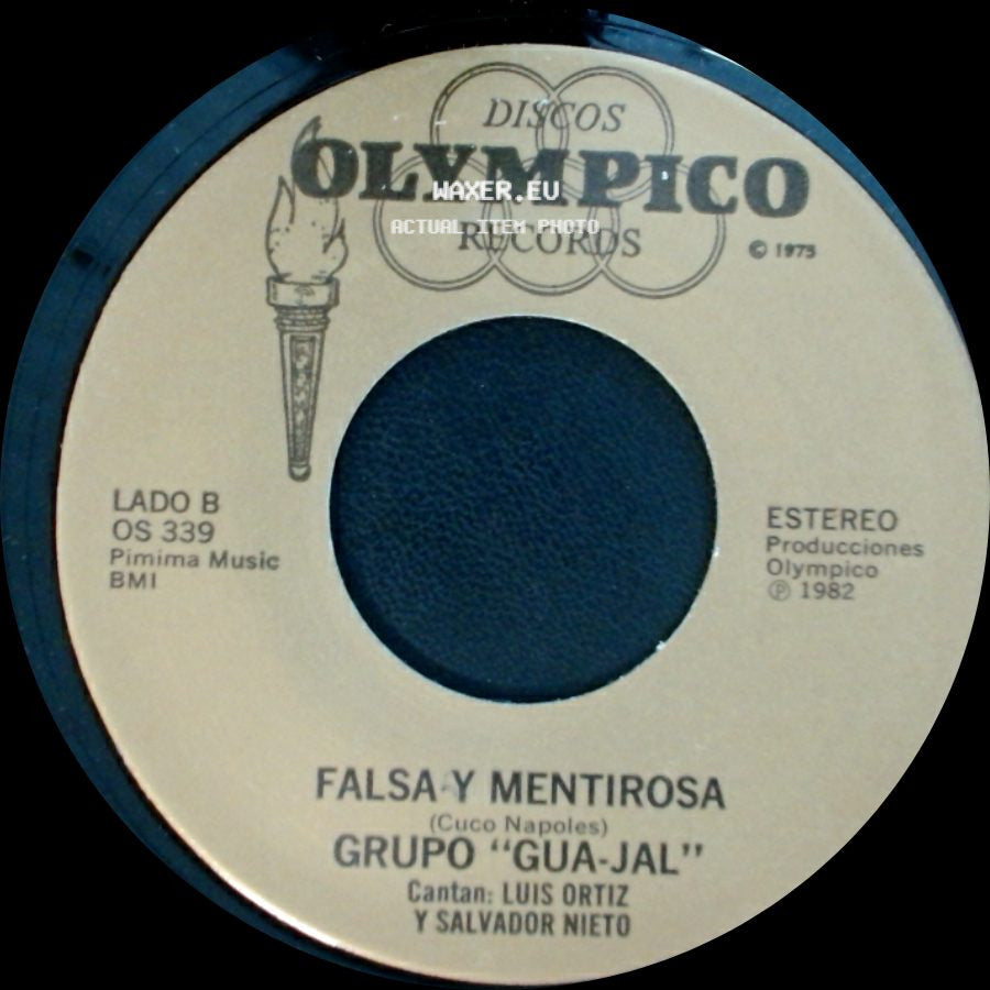 Grupo "Gua-Jal" - La De Los Ojos Azules / Falsa Y Mentirosa side B