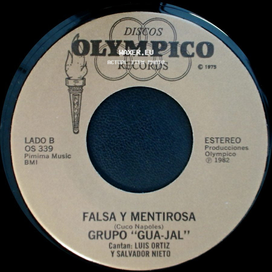 Grupo "Gua-Jal" - La De Los Ojos Azules / Falsa Y Mentirosa side B