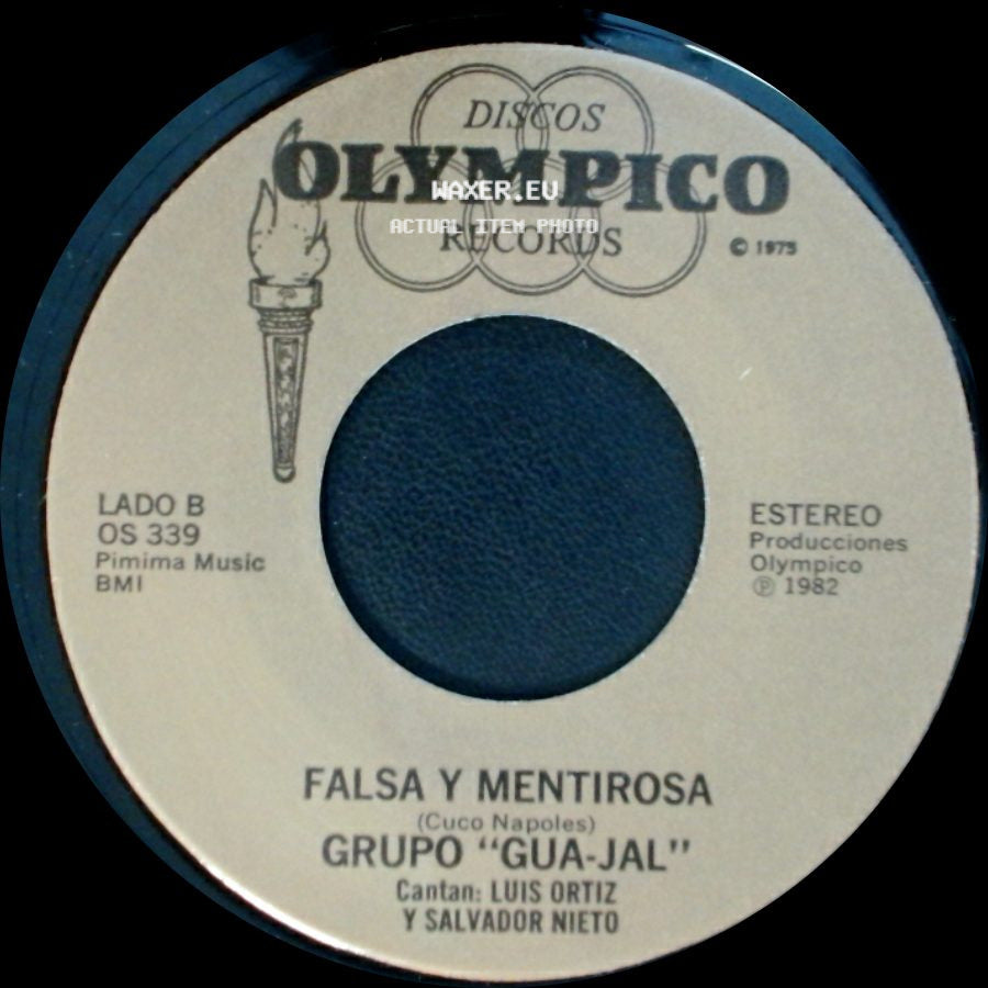 Grupo "Gua-Jal" - La De Los Ojos Azules / Falsa Y Mentirosa side B
