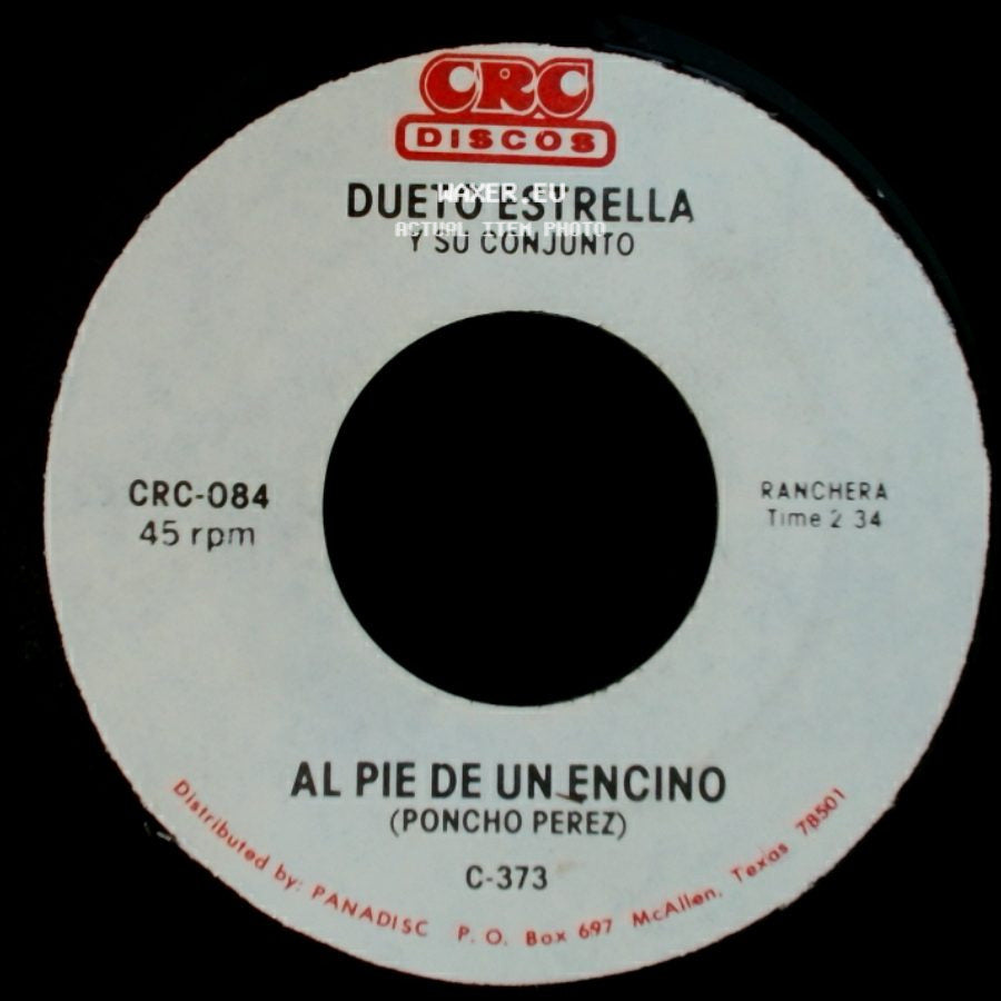 Dueto Estrella Y Su Conjunto - Despojos / Al Pie De Un Encino side B