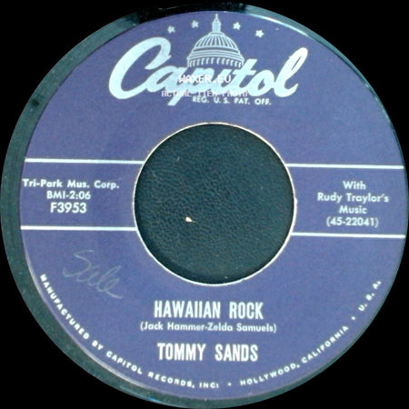 Tommy Sands - Teen-Age Doll / Hawaiian Rock side B