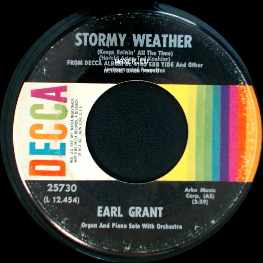 Earl Grant - Stormy Weather / I Miss You So side A
