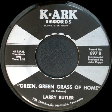 Larry Butler - Almost Persuaded / Green, Green Grass Of Home side B