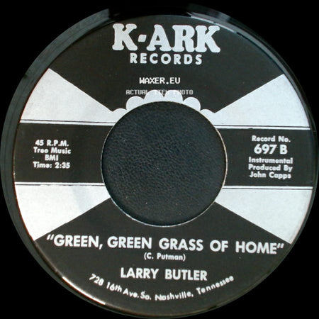 Larry Butler - Almost Persuaded / Green, Green Grass Of Home side B