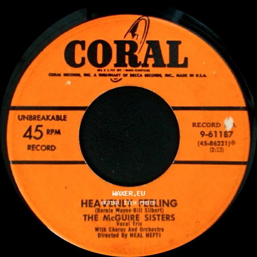 The Mcguire Sisters - Heavenly Feeling / Goodnight, Sweetheart, Goodnight side A