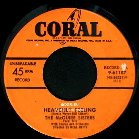 The Mcguire Sisters - Heavenly Feeling / Goodnight, Sweetheart, Goodnight side A