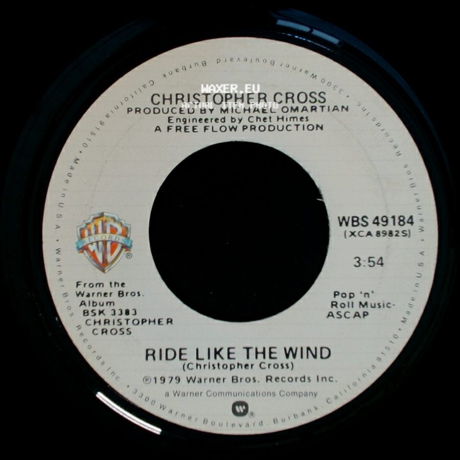 Christopher Cross - Ride Like The Wind / Minstrel Gigolo side A
