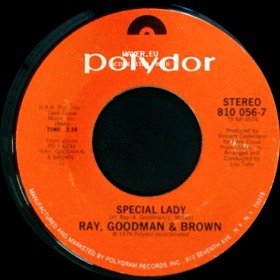 Ray, Goodman & Brown - Special Lady / My Prayer side A