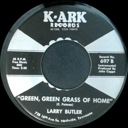 Larry Butler - Green, Green Grass Of Home / Almost Persuaded side A