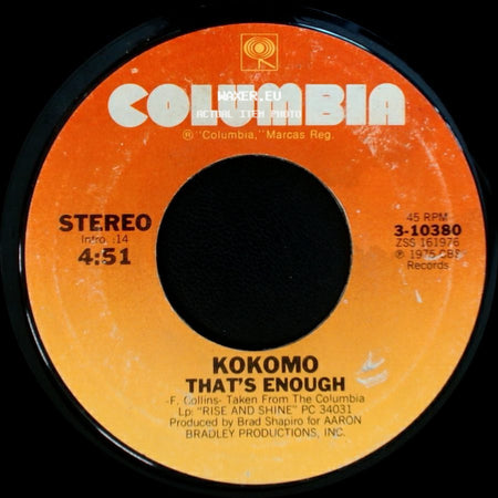 Kokomo - Use Your Imagination / That's Enough side B