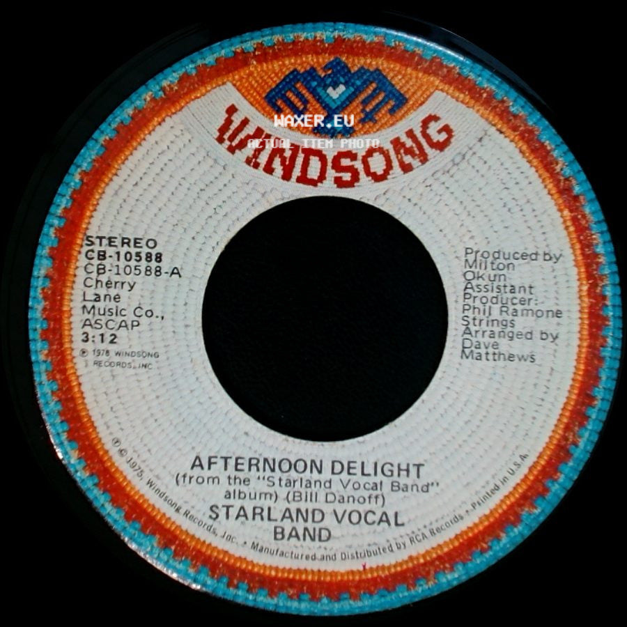 Starland Vocal Band - Afternoon Delight / Starland side A