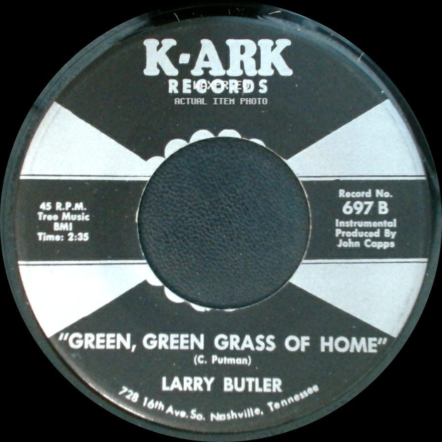 Larry Butler - "Green, Green Grass Of Home" / Almost Persuaded side A
