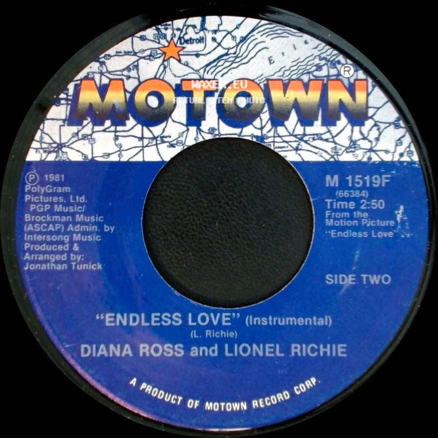 Diana Ross And Lionel Richie - Endless Love / Endless Love (Instrumental) side B