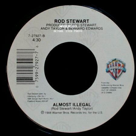 Rod Stewart - Almost Illegal / Lost In You side A