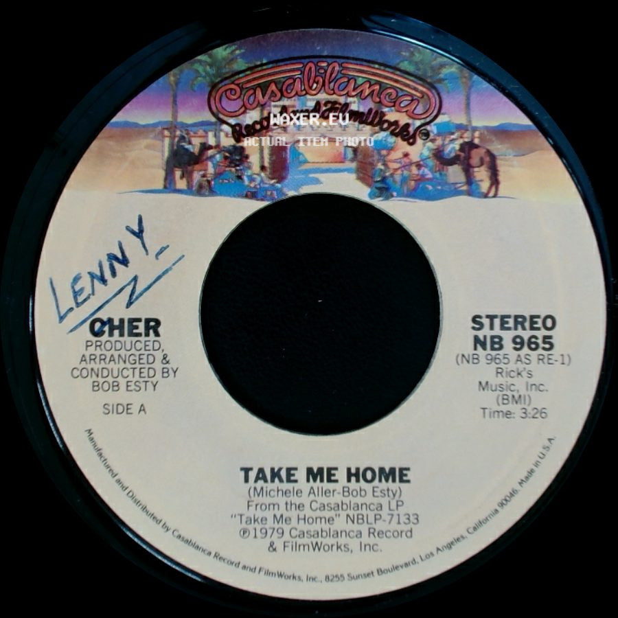 Cher - Take Me Home / My Song (Too Far Gone) side A