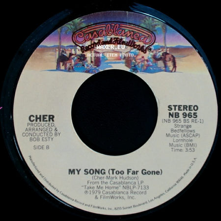 Cher - Take Me Home / My Song (Too Far Gone) side B