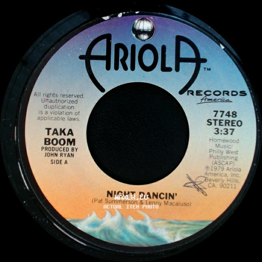 Taka Boom - Night Dancin' / Cloud Dancer (Taka Boom) side A
