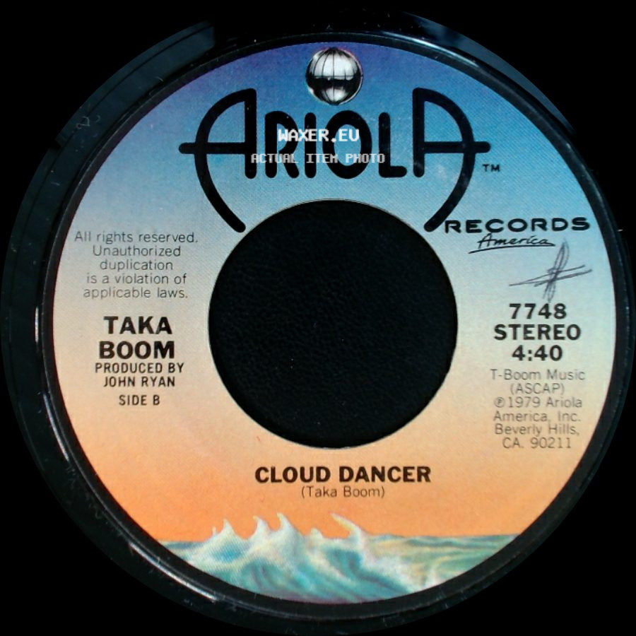 Taka Boom - Night Dancin' / Cloud Dancer (Taka Boom) side B