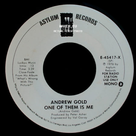 Andrew Gold - One Of Them Is Me / One Of Them Is Me side A